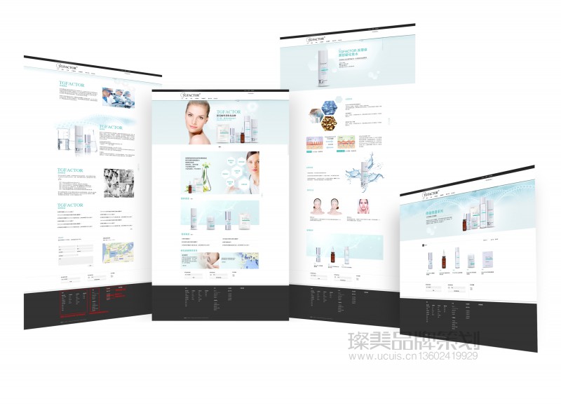 tgfactor 医美品牌网站设计图